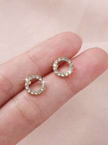 5Pcs/Set Fashionable Faux Pearl Stud Earrings, Versatile Minimalist Design Suitable For Women Everyday And Festival Wear