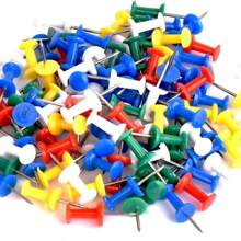 Colored Push Pins | Heads Come In An Assortment Of Colors For Eye-Catching Appeal | Pins & Tacks|School And Office Supplies | Pushpins | Thumb Tacks