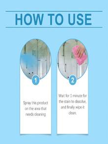 jakehoe 100ml Home Bathroom Limescale Remover, Gentle Bathroom Wall Tile & Toilet Descaler, Removes Water Stains & Dirt - Multicolor - View 5