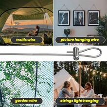 16/32Pcs Iron Wire Rope Cable Clamps, Lock Clip With End Screw Stopper, Wire Rope Clamps Durable Metal Sling Tools For Gardening, Camping