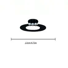 Oval Hollow Pearl Claw Hair Clip, Versatile Hair Claw Design Fashion Hair Accessory Fashion Hair Accessories Beauty Claw Clips