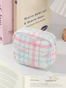 1 Peça Bolsa de Armazenamento Mini com Estampa Fofa e Doce com Zíper para Maquiagem, Viagem, Armazenamento, Cosméticos, Moedas Soltas, Armazenamento de Batom, Absorventes, Armazenamento Diverso, Cartões, Armazenamento de Cabelo, Vários Presentes de Feriado, Essenciais de Viagem, Férias, Suprimentos de Armazenamento e Organização de Volta às Aulas, como Presente para Amigos, Esposa, Dia dos Namorados, Bolsa de Verão Escolar, Bolsa de Viagem para Mulheres, Necessaire de Maquiagem para Viagem