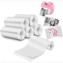 5 Rolls Instant Print Camera For Refill Print Paper - Thermal Mini Print Paper Rolls Photo Print HD Printing For Most Mini Instant Camera 57x25mm (2.24x1 Inch)