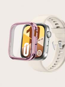 1 pièce Étui de protection en TPU anti-rayures électroplaqué pleine couverture unisexe compatible avec Huawei Watch Fit 4, convient pour un port toute la journée