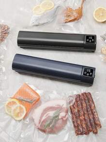 1pc USB Rechargeable Vacuum Sealing Machine, Food Packaging Device, Auto Vacuum Sealer For Foods, Meats, Fruits, Vegetables, Portable Vacuum Sealer Kit With 10 Bags, Ideal For Kitchen & Outdoor Picnic, Perfect Gift