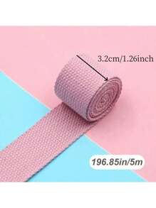 1 pieza 5M*32MM/5M*25MM Cinta de poliéster de colores, cinta portátil, cinta para mochilas, accesorios para confección de bolsas, tela DIY de decoración navideña, cinta de poliéster DIY, cinta de correa de mochila