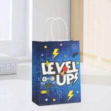 24pcs/12pcs Gaming Themed Paper Gift Bags, Suitable For Party Decoration, Party Favors & Gift Packaging, Birthday Party Decor