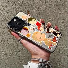 Cartoon Nara Yoshitomo Mobile Phone Case, Compatible With IPhone 16, 15, 14, 13, 12, 11 Pro Max, X, XR, XS Max, 8, 7 Plus, With Frosted Anti-Fall Back Cover - Clear - View 2