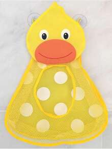 1pcCute Animal - Shaped Mesh Storage Bags Collection: Including Charming Frog, Duck, Panda, And Tiger Designs, These Hanging Organizers With Convenient Suction Cups Are Perfect For Tidily Storing Bathroom Supplies, Kitchen Accessories, Or Children's Toys, Bringing A Delightful And Playful Vibe To Your Bathroom, Kitchen, Or Kids' Room While Greatly Enhancing Storage Functionality - Multicolor - View 14