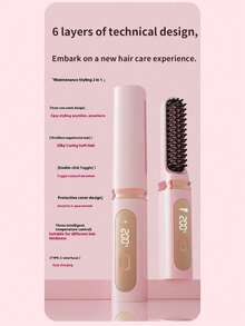 无线充电直发器便携式迷你直发器直发器负离子功能不伤发 - 彩色 - 查看 3