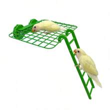 1 Peça Acessório de Gaiola de Pássaro, Plataforma de Repouso, Escada de Treliça de Ferro Pequena para Pássaros, Suprimentos e Ferramentas para Pássaros