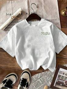 YUNCHIC - Men's Regular Fit Printed T-Shirt, Spring/Summer - White - View 2