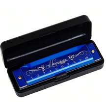 IRIN [IRIN] 1pc 10 Hole 20 Tone Professional Harmonica, Copper Alloy Anti-Deformation Cover + Sealed Anti-Leakage Structure, Waterproof Harmonica Compartment + Screw Fixation, Portable Performance Instrument