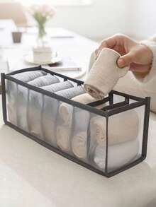 1pc Baby Clothes Storage Divider Bag, Baby Drawer Organizer Partitioned Box, Suitable For Socks, Bras, Towels, Ties - Multicolor - View 6