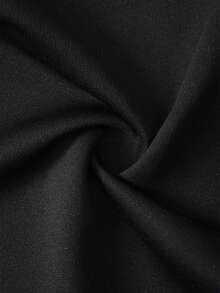 Autumn And Winter Women's Fun "Dark Thorn Cross" Pattern Printed Street Fashion Black Front Pocket Simple Daily Straight Leg Pants - Black - View 7