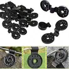 50/100pcs Sun Shade Clips, Garden Clips For Greenhouse Shade Net, Sunshade Net, Anti-Insect Net, Greenhouse Film Clips, Round Black Net Clips, Universal Shade Net Clips, Heat Insulation Net Clips