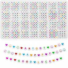 1400 件 4x7 毫米 DIY 亚克力字母串珠项链 手工制作夜光珠 夜光珠 适用于手链首饰制作 - Glow in The Drak Beads - 查看 8