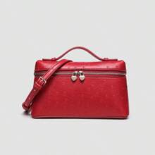 Bolsa de almuerzo de moda LP19, nueva bolsa de mano de modelo primavera/verano 2025 para mujer, bolso de hombro estilo tote y bandolera pequeño