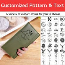Custom Pattern & Text Wallet, Personalized Wallet, Women's Wallet, Thin Multi-Card Coin Purse, Long Card Holder, Multi-Function Wallet, Simple Clutch, Gift For Girlfriend, Gift For Mother, Gift For Girl