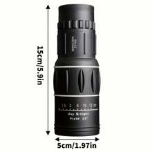10X42HD Monocular Telescope,Manual Focus,Bak4 Prism,FMC Len,Portable Long-Range Mini Telescope,For Camping,Hiking, Bird Watching