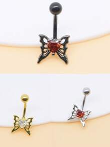 1PC Stainless Steel 14G Belly Real Piercing Button Ring For Women Body Piercing Jewelry Navel Rings