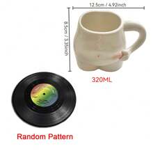 1box/6pcs Vintage Cd Design Coasters, Vinyl Record Coffee & Tea Cup Mat