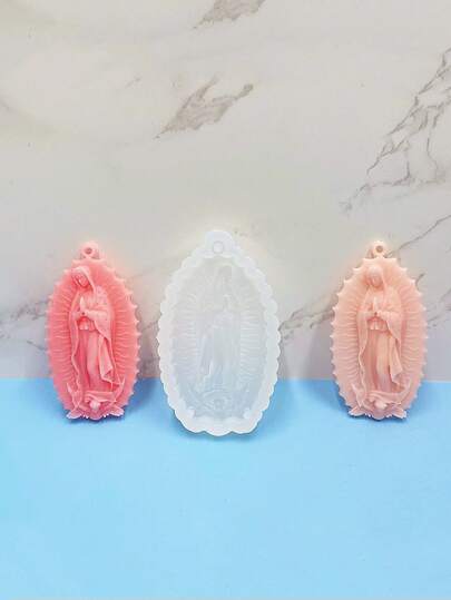 1 pieza Decoración de placa de yeso con fragancia de alas de ángel, molde de silicona para hacer adornos y accesorios de la serie de pequeños ángeles DIY