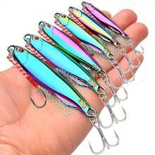 1pc Colorful Metal Spoon Lure With Hook - Electroplated For Freshwater And Saltwater Fishing - Available In 7g, 10g, 15g, 20g, 30g, And 40g Sizes - Essential Fishing Gear - Multicolor - View 10