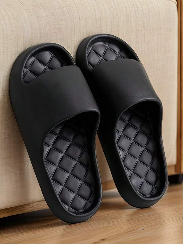 النعال يونيسكس من ال- EVA، تصميم عصري بسيط، مواد خفيفة الوزن ناعمة وقابلة للتنفس، صامت مضاد للروائح، غير انزلاقي مناسب للحمام، نعال داخلي/خارجي للرجال