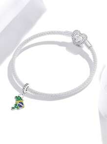 1 Peça de Miçanga de Sol De Prata Esterlina 925 Fashion, Ideal para Fabricação de Pulseiras e Colares DIY. Decoração de Joias combina com roupas diárias para meninas.