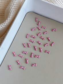 Mini Fragrant Faux Pearl Bow Nail Art Decorations, Sweet And Cute, Clown Bow Design, Small And Exquisite. Nail Art Supplies, Nail Art Decorations, Nail Art Gems. Nails - Multicolor - View 13