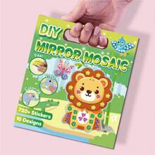 Attività artistiche e creative per bambini - Set di pittura con adesivi di animali carini, adesivi laser e set da colorare, 10 carte con disegni di animali + 12 adesivi laser + 10 corde decorative, decorazioni da appendere, artigianato fatto in casa, set creativo, regalo di compleanno, regalo per le vacanze, regalo per il ritorno a scuola, borsa, giocattoli per bambini e bambine di 3-6 anni, regali di Natale e Ognissanti
