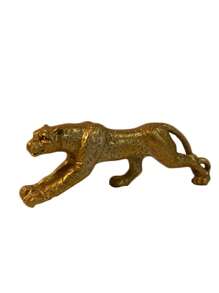 5pcs Assorted Color Resin Leopard Sculpture, Home Decor Animal Figurines, Ideal For Living Room, Desk, Cabinet, Holiday Gifts And Tabletop Decoration