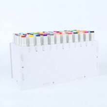 72/120/180/240 grilles Grande capacité Porte-stylo Organisateur de marqueur Panneau en bois et plastique blanc Rack de rangement de bureau pour stylos, crayons, fournitures d'art, retour à l'école, fournitures scolaires, étui à crayons, trousse, sac d'école