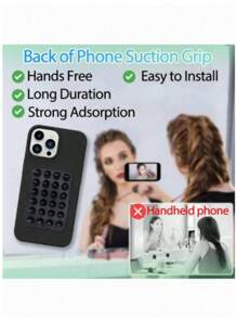 1 pieza- Soporte de teléfono móvil de silicona con ventosa, montaje adhesivo universal, accesorio de silicona multifuncional creativo, adecuado para varios teléfonos móviles, proporcionando estabilidad para videos y selfies