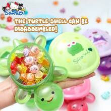 Sanrio 1pc Sanrio Series Glow-In-The-Dark Giant Turtle - Cute Character-Themed Decorations With Detachable Shell, Absorbs Sunlight To Glow, Perfect For Collectors!