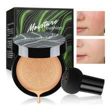 Base de maquillaje con aplicador en forma de hongo, Base de maquilaje en tonos naturales, control grasa, larga duración, hidratante, fácil de usar, cobrtura total... - 105 Natural - Ver 4