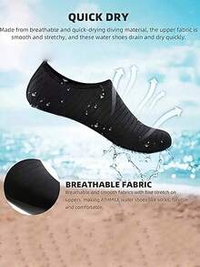 1 Pair New Design Snorkeling & Beach Socks For Men And Women, Soft Bottom, Quick Drying, Non-Slip, Anti-Cut, Suitable For Pool, Beach, Yoga, Swimming, Surfing, Multi-Function Indoor/Outdoor Fitness Shoes, Breathable Material, Beach Essentials, Beach Accessories, Pool Float