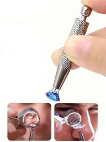 Pinça de precisão para joias com 4 pontas - Suporte para pedras preciosas e diamantes, ideal para contas e peças pequenas, ferramenta ergonômica para artesanato em metal/alumínio, ferramentas para fabricação de joias