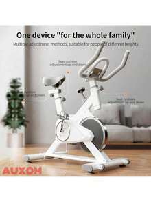 AUXOM Bicicleta Bike Ciclismo Indoor Fitness Profissional Instrumentação Capacidade De Carga De 120KG - Preto - Visão 5