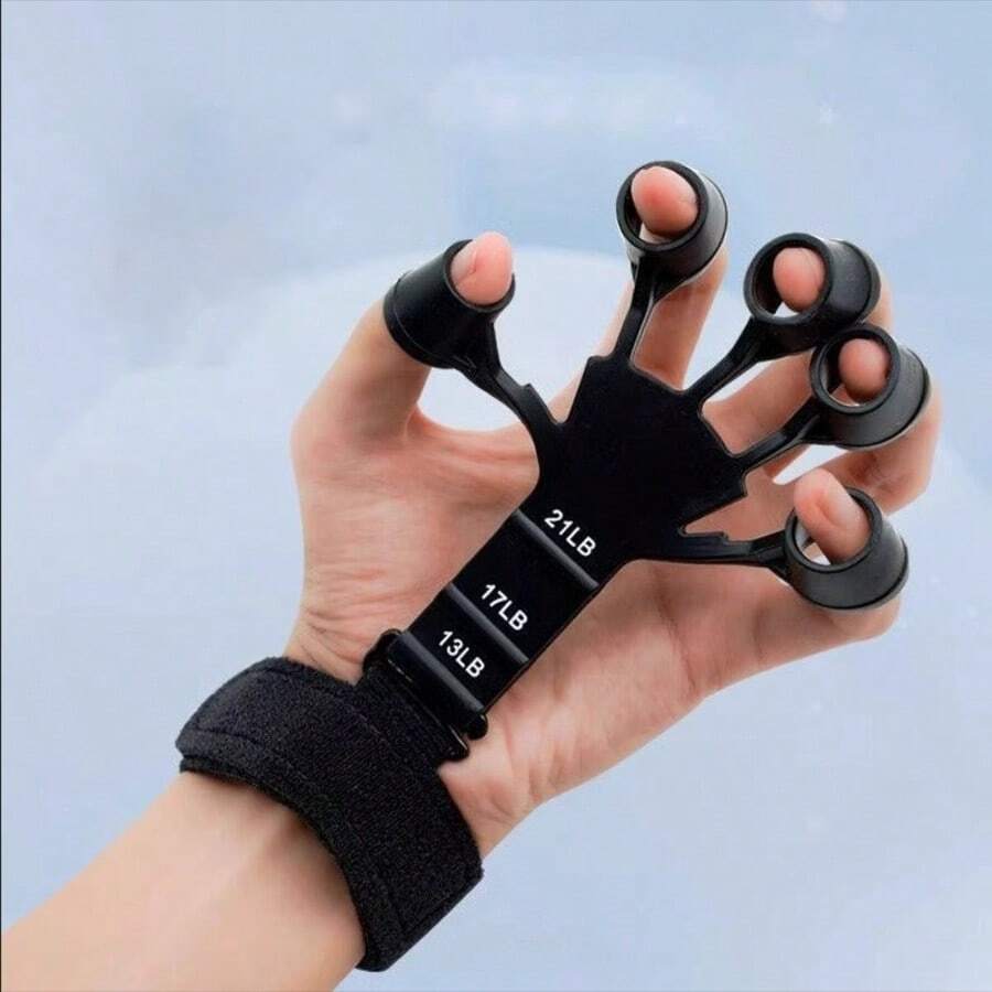 Finger Exerciser With Adjustable Resistance, Hand Grip Trainer For Arm & Palm Muscle Training And Rehabilitation, Suitable For Athletes And Daily Use To Improve Grip Strength, Gym, Deporte, Gimnasio, Ejercicio En Casa