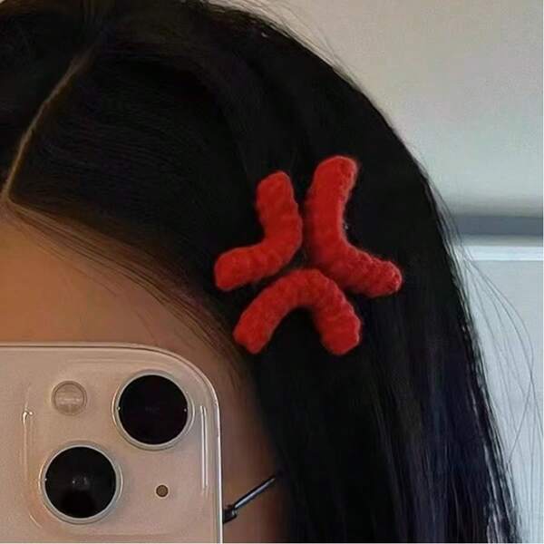 1/3pcs Expression Handmade Hair Clips For Women Creative Angry Hair Clip Funny Side Clip Versatile Hair Accessories Gifts