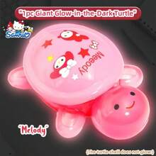Sanrio 1pc Sanrio Series Glow-In-The-Dark Giant Turtle - Cute Character-Themed Decorations With Detachable Shell, Absorbs Sunlight To Glow, Perfect For Collectors!