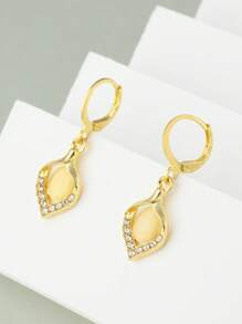 Juego de 3 piezas de collar y aretes de ópalo elegante y único, perfecto para citas, fiestas o regalos.