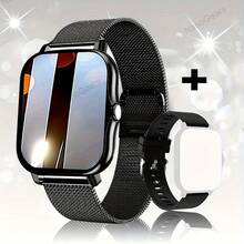 Smart Watch, Multi-Sport Mode, Call Reminder/Rejection, Message Reminder View, Voice Assistant, Multiple Application Reminders, 1.83-Inch HD Full Touch Screen, Custom Dial Wallpaper, Suitable For Android/IOS Mobile Phones, Gifts For Boyfriends And Girlfriends, Birthday Gifts, Holiday Gifts