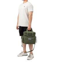 Large Capacity Men's Tactical Lunch Bag, Cooler Insulated Pouch, Heat Insulation, Suitable For Traveling For Work, Camping Picnic, Outdoor Activities, Office Use, MOLLE Webbing System - 軍綠色 - 查看 6