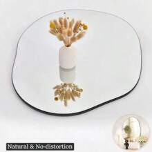 1Pc Asymmetrical Acrylic Mirror Wall Decor, Frameless Vanity Mirrors For Living Room Bedroom Home Office, Bathroom Wall Mirror, Stickers, Wall Decal, Vinyl Decal For Home Decorations, Spring Decoration Items Refresh Your Home, Rama Decoration Stickers Back To School Room Decor School Supplies
