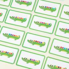 Juguetes de madera para desarrollo de motricidad fina y educación temprana, juegos de concentración y emparejamiento para niños, juguetes Montessori de matemáticas y ayudas didácticas para educación temprana, juguetes de pensamiento y clasificación para entrenamiento de concentración, ayudas de aprendizaje para jardín de infantes, juguetes Montessori de emparejamiento - Multicolor - Ver 10