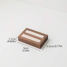 1 buah Tempat Penyimpanan dan Pajangan Perhiasan Berbentuk Jari/Heksagonal dari Kayu Walnut, Cocok untuk Cincin Pertunangan, Hadiah untuk Pacar, untuk Wanita, Organizer Penyimpanan, Perlengkapan Perjalanan dan Liburan, Dekorasi Musim Gugur, Halloween, Dekorasi Ruangan - MultiWarna - View 13
