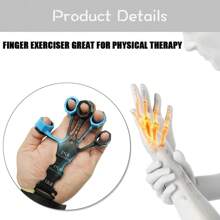 Finger Exerciser With Adjustable Resistance, Hand Grip Trainer For Arm & Palm Muscle Training And Rehabilitation, Suitable For Athletes And Daily Use To Improve Grip Strength, Gym, Deporte, Gimnasio, Ejercicio En Casa